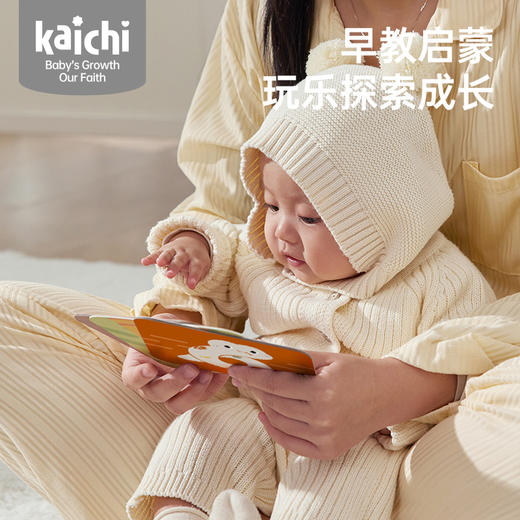新品kaichi凯驰新生婴儿手摇铃礼盒沙锤玩具安抚巾宝布书新年礼物 商品图4
