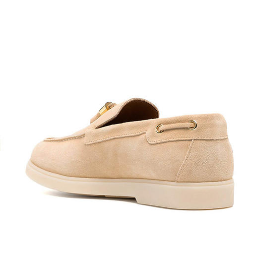 Giuseppe Zanotti 女士绒面皮革乐福鞋 卡其色 E460020001 商品图2