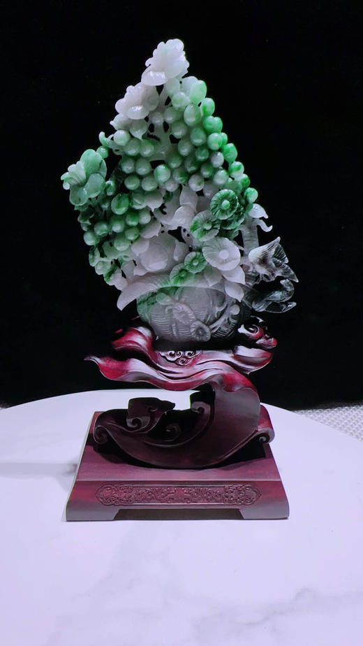 620805翡翠摆件【平安富贵】 商品图3