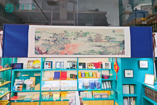 真丝织锦长卷《武汉大学·珞珈山水》丝绸画卷轴画 商品图3