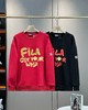 FILA斐乐黑金新年主题银狐绒圆领卫衣休闲情侣款  顶级版本 商品缩略图0