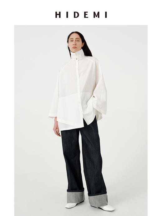 HIDEMI 甄选原色原浆赤耳单宁红线中低腰直筒微阔腿复古牛仔裤长裤 商品图9