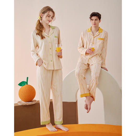 鹿鹿推荐·【芬腾】丞丞同款情侣家居服--莫代尔棉质春秋季家居服套装 商品图4