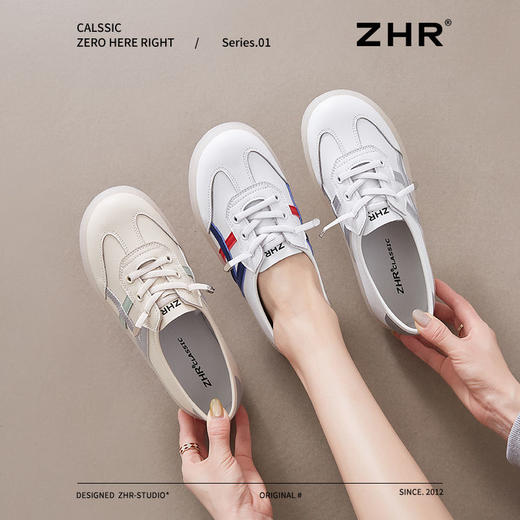ZHR则则平底小白鞋女春季新款透气学生百搭高颜值运动休闲鞋 商品图9