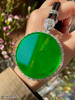 老坑艳绿圆牌吊坠【5170301】具体价格微信咨询 商品缩略图3