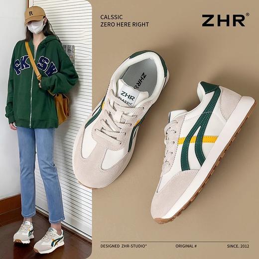 ZHR则则新款2025春季超轻软底运动休闲鞋ins百搭网红阿甘鞋女真皮 商品图7