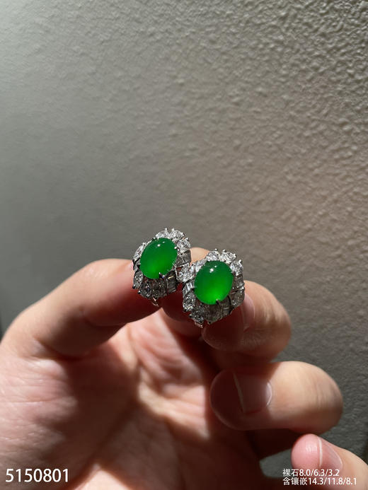 5150801，蛋面耳钉。具体价格微信咨询 商品图1