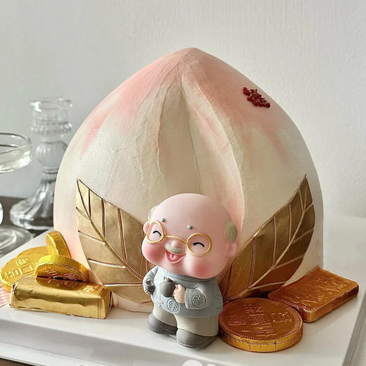 国风大寿桃蛋糕 商品图1