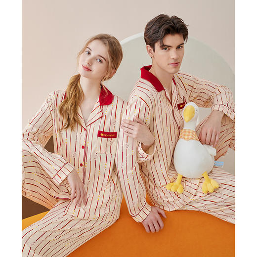 鹿鹿推荐·【芬腾】丞丞同款情侣家居服--莫代尔棉质春秋季家居服套装 商品图3