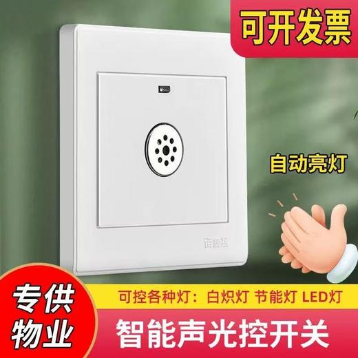 【JY】公牛BULL 86型嵌入式延时开关 声控开关 商品图0