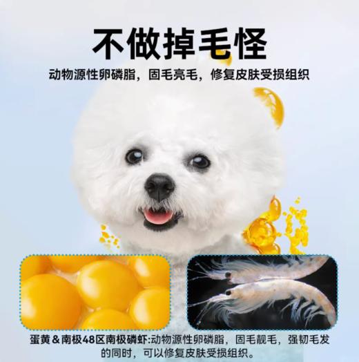 鲜能说sod全价美毛狗粮美毛防掉毛三文鱼磷虾配方成幼犬粮1.5kg 商品图1