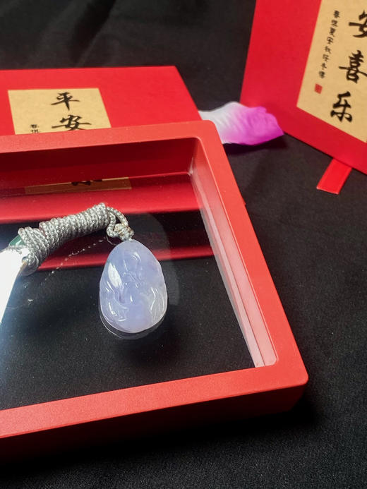 翡翠紫罗兰凤凰挂件 商品图4