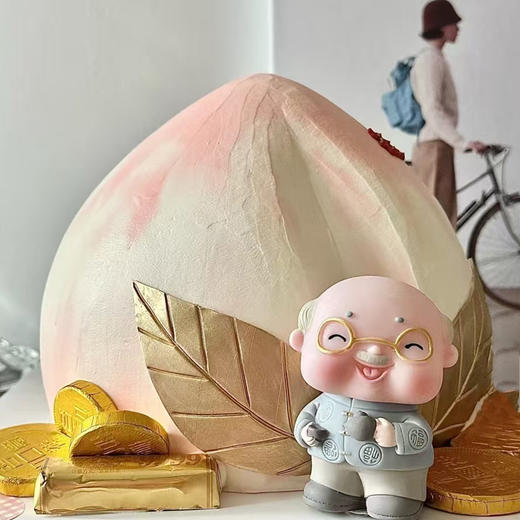 国风大寿桃蛋糕 商品图0