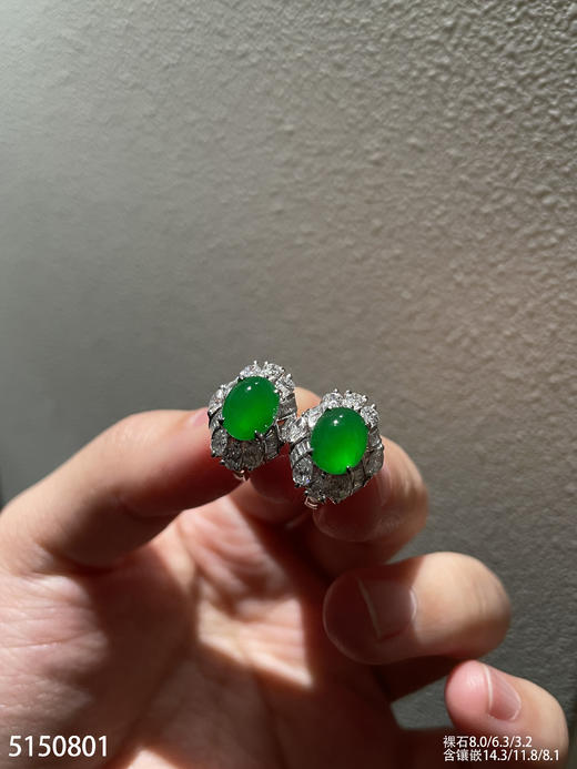 5150801，蛋面耳钉。具体价格微信咨询 商品图2