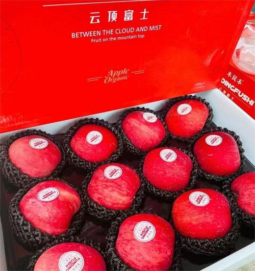 木艮本 小红箱云顶富士苹果12头约6.5斤  | 精品水果礼盒 商品图0