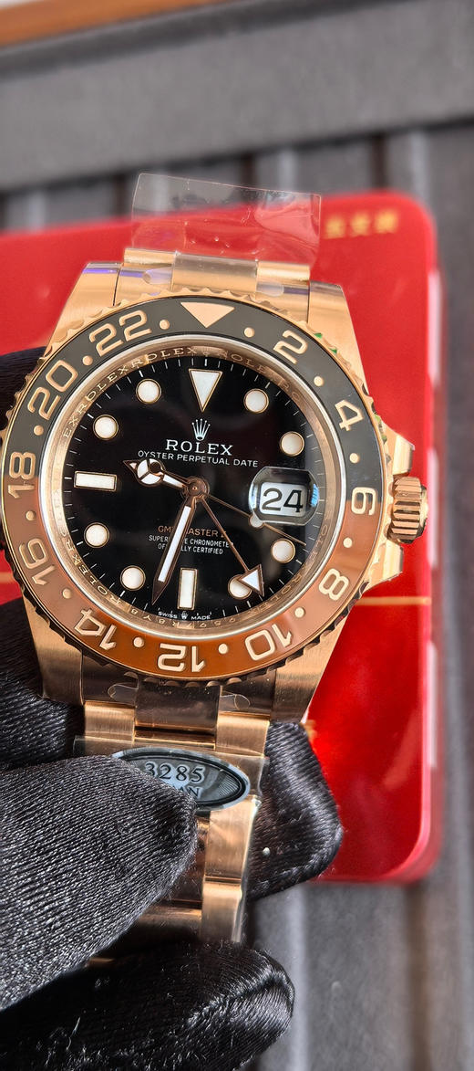 clean厂出品➕必属精品❗️❗️c厂格林尼治126711沙士圈 🔥🔥🔥沙士/黑棕圈特点简介本次沙士圈为黑/棕色对应拼接，沿承可乐/国米圈加工工艺，两色相交之处，搭配正品一致的机芯完美融合❕❕❕ 商品图2