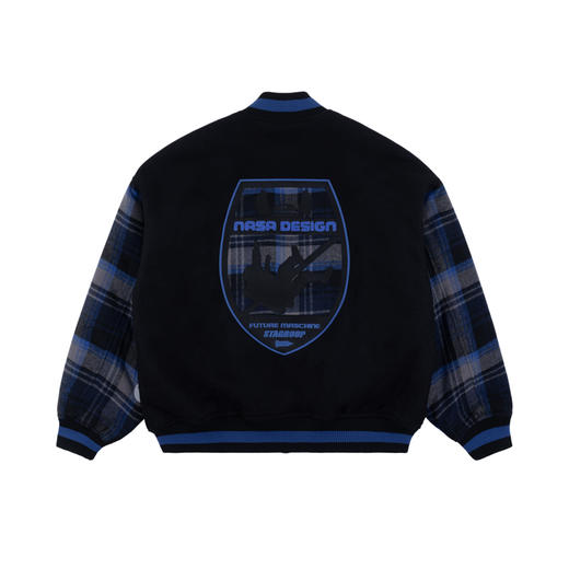 S.LAB | NASA赛车系列羊毛棒球夹克棉服 商品图1
