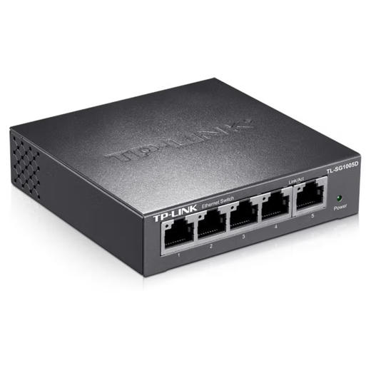 【JY】普联TP-LINK 5口千兆交换机金属机身 TL-SG1005D 商品图0