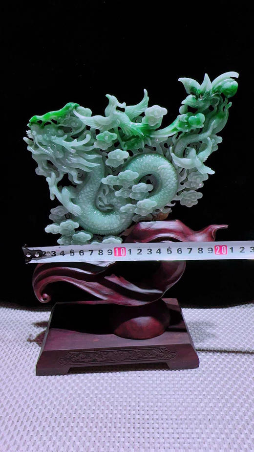 620811翡翠摆件【龙凤呈祥】 商品图2