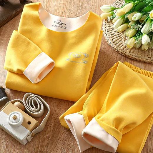 儿童德绒内衣 德绒内衣套装睡衣中大童无痕保暖套装男女童内衣 商品图4