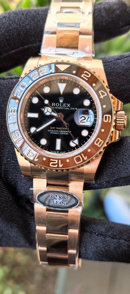 clean厂出品➕必属精品❗️❗️c厂格林尼治126711沙士圈 🔥🔥🔥沙士/黑棕圈特点简介本次沙士圈为黑/棕色对应拼接，沿承可乐/国米圈加工工艺，两色相交之处，搭配正品一致的机芯完美融合❕❕❕ 商品图3