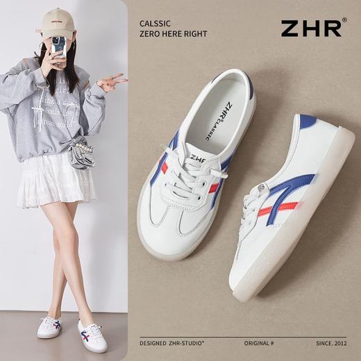 ZHR则则平底小白鞋女春季新款透气学生百搭高颜值运动休闲鞋 商品图1