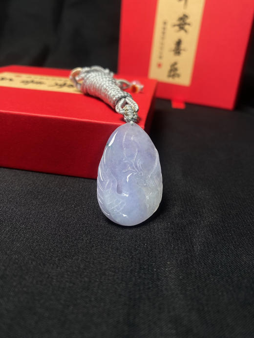 翡翠紫罗兰凤凰挂件 商品图2