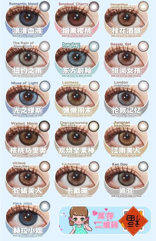 Blush girl &papadox正品半年抛59/副89/三副,葡萄炼乳氧气苏大淡水玛瑙 商品图3