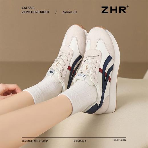 ZHR则则新款2025春季超轻软底运动休闲鞋ins百搭网红阿甘鞋女真皮 商品图4
