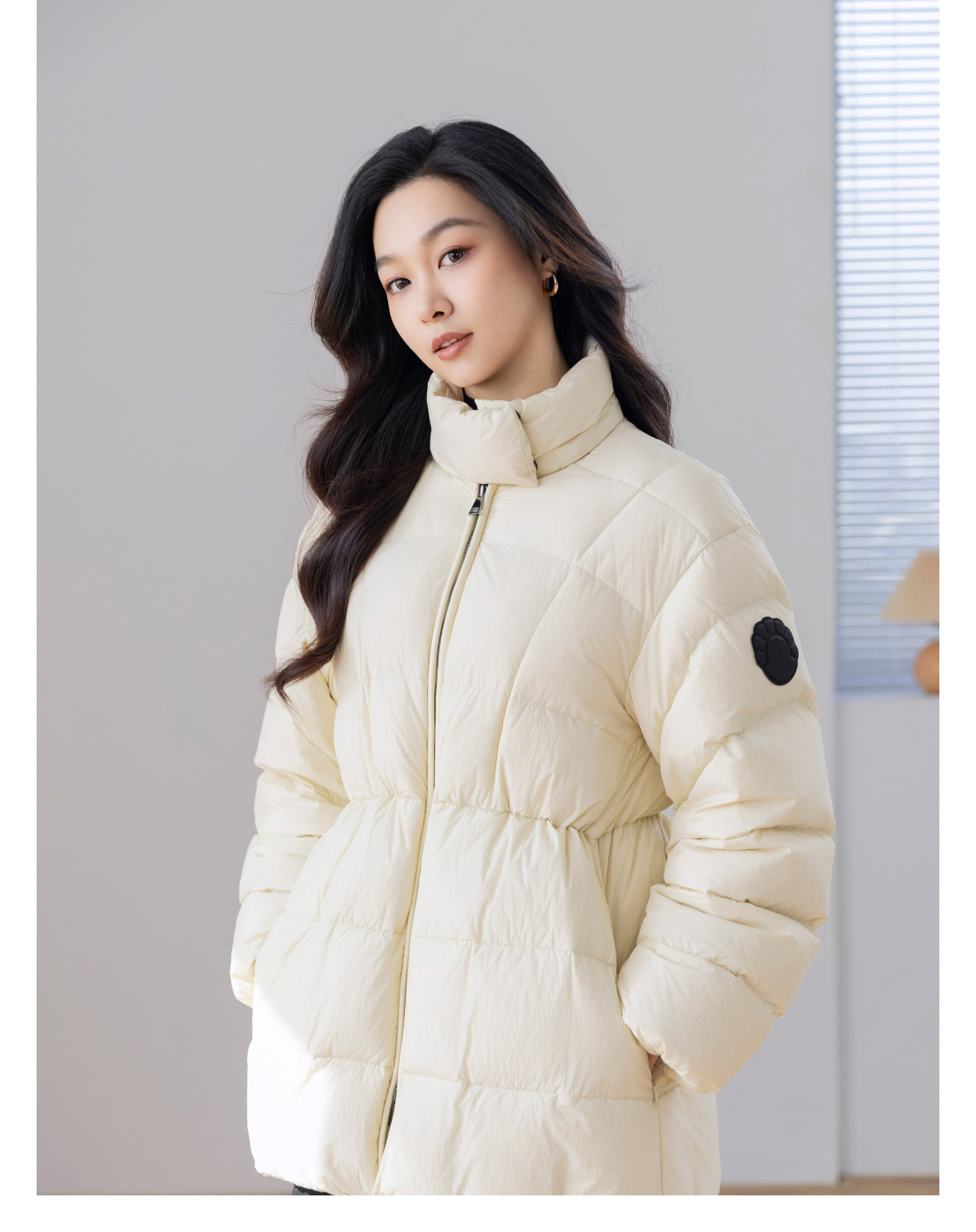 （艺术家联名）火桐hooton 2024新款 90白鹅绒羽绒夹克外套WT9752