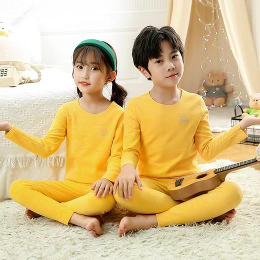 儿童德绒内衣 德绒内衣套装睡衣中大童无痕保暖套装男女童内衣 商品图0