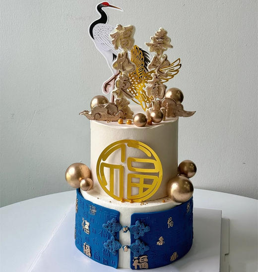长寿仙鹤福寿蛋糕 商品图0