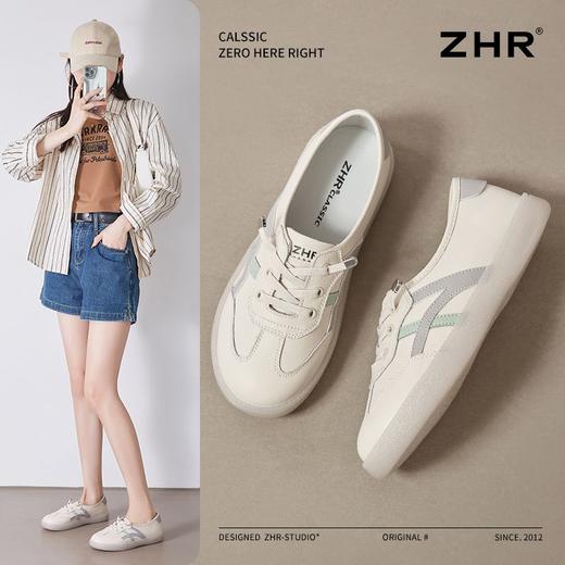 ZHR则则平底小白鞋女春季新款透气学生百搭高颜值运动休闲鞋 商品图2