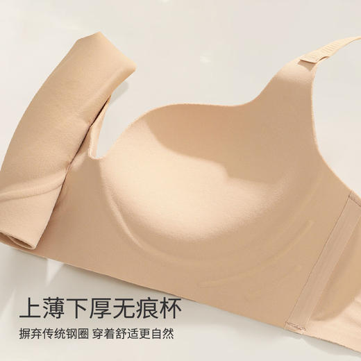 【79元/2件】小胸聚拢无钢圈无痕内衣 圆圆杯上托收副乳舒适性感美背文胸 商品图2