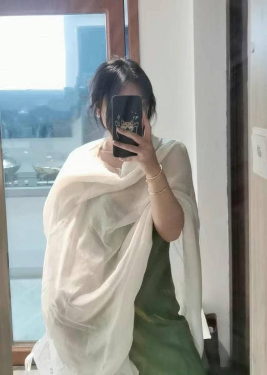 在途国现MaxMara真丝羊毛披肩699元配袋子 商品图2