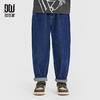 【团购价59.9】多多家男童牛仔裤2025新款春秋季儿童洋气刺绣宽松裤子男孩春装潮10370 商品缩略图1