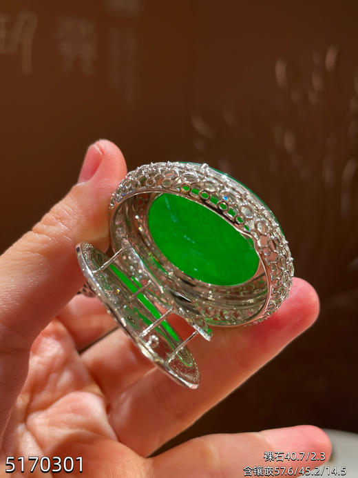 老坑艳绿圆牌吊坠【5170301】具体价格微信咨询 商品图8