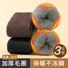 【3双装】秋冬加绒加厚毛圈袜中筒袜保暖锁温抗寒防滑不掉男袜子针织暖绒袜 商品缩略图0