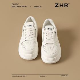 ZHR则则厚底增高小白鞋2025年新款网洞透气运动休闲鞋轻奢百搭款
