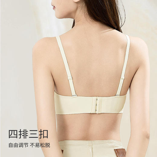 【79元/2件】小胸聚拢无钢圈无痕内衣 圆圆杯上托收副乳舒适性感美背文胸 商品图3