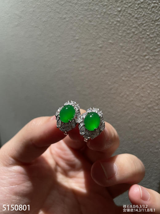 5150801，蛋面耳钉。具体价格微信咨询 商品图6