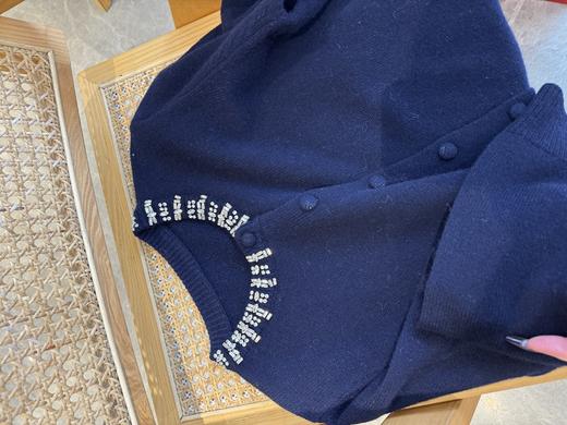 气质加成手工钉珠羊毛衫 商品图4