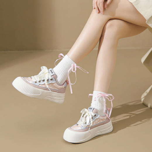 ZHR则则国风新中式小白鞋女百搭休闲鞋女GR06 商品图2