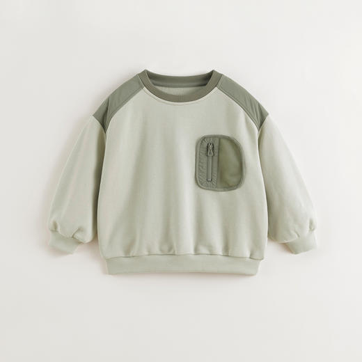 马克珍妮男童城市户外拼色软弹卫衣儿童上衣2025年春装新款250063 商品图1