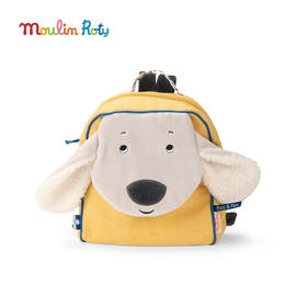 Moulin Roty 小狗皮鲁儿童背包 儿童背包 适合年龄3岁+ 小狗普斯与皮鲁系列 法国玩具 684019