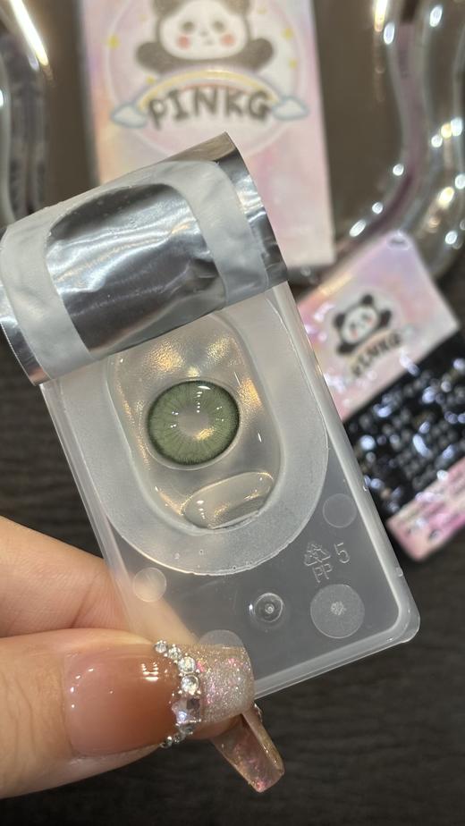 Pinkg半年抛·绿幽灵·14.5mm中大着色·韩产2片 商品图6