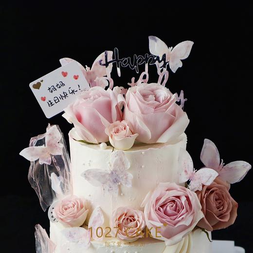 1027CAKE | 鲜花蝴蝶蛋糕  双层 氛围感 商品图1