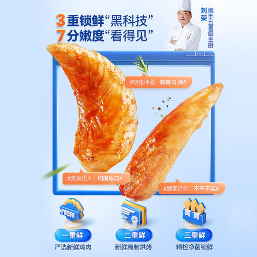 【快乐吃肉❗️鸡胸肉即食】嫩而不柴，鲜香可口！健身代餐减卡肥餐速食主食增肌食品 商品图3