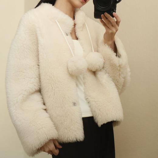 【SUSX】冬日雪芙~羊毛球球外套A054029（下单3-7天发货） 商品图2