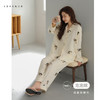 可人儿原创设计新款泡泡绵女士睡衣春秋长袖时尚可外出家居服套装 商品缩略图0